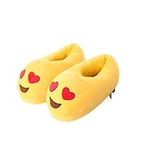 emoticon slippers eyes heart size 6
