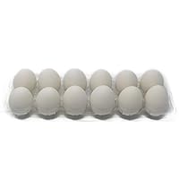 Ceramic Nest Eggs 12-Pack (White)