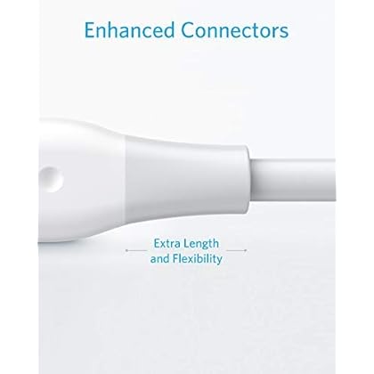Anker PowerLine Lightning Cable (3ft), Apple MFi Certified High-Speed Charging Cord Durable for iPhone XS / XS Max / XR / X / 8 / 8 Plus / 7 / 7 Plus, and More (White)