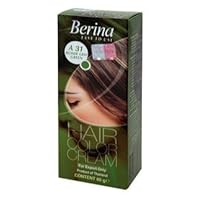 Berina Permanent Hair Dye Color Cream # A31 Blonde Gray Green Made in Thailand