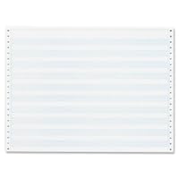 Sparco Computer Paper, 1/2-Inch Blue Bar, 20 lbs., 14-7/8 x 11 Inches, 2400 Count (SPR02180)