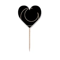 Symbol Totem Pattern Shape Moon Toothpick Flags Heart Lable Cupcake Picks