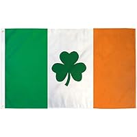 Ireland (Clover) FLAG | 3x5 Ft | 100D Spun Super Polyester | Vibrant Colors, Brass Grommets, Fade Resistant