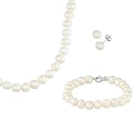 Fresh Water Potato Pearl Sterling Silver Necklace, 18