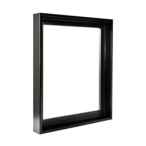 Black Floater Picture Frame 1 3/8" Deep, for 3/4" Canvas, (Different Sizes) (8x10")