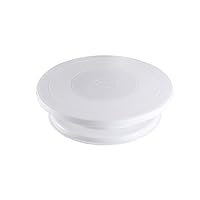 Turntable Cake Stand Rotating Cake Stand Revolving Dessert Serving Plate Cake Turntable Stand Round Cupcake Decorating Supplies White 28cm