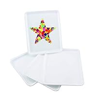 Collages Foam Food and Crafting, 9” x 11”, 10 Trays, 9 x 11-Inch, White, Pieces