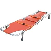 Portable Medical Stretcher, Four-fold Stretcher with Handle, Multi-Purpose Household Folding Stretcher, Suitable for Hospital/Clinic/Family/Sports Field