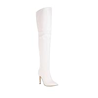 Women's Stiletto Heels Over The Knee Boots, Feminine Thigh high Boots, Women's Autumn and Winter Boots Party Shoes Stiletto Heels Over The Knee Boots Women's Pointed Toe Boots