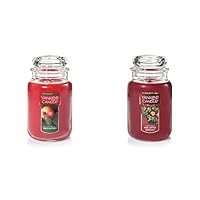 Macintosh and Red Apple Wreath Scented 22oz Large Jar Candles
