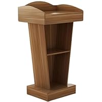 Natural Breeze Lectern Wooden Lectern Podium Stand Portable Church Pulpit Campus Teacher's Lecture Table Information Desk at The Sales Office Multimedia Lectern Conference Debate Stand
