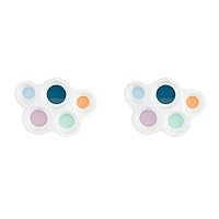 The First Years SenseAbles Tasty Choices Divided Toddler Plate – Colorful Toddler Plates – Microwave and Dishwasher Safe Baby Plates – 12 Months and Up (Pack of 2)