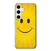jjphonecase R1146 Yellow Sun Smile Case Cover for Samsung Galaxy S24 Plus