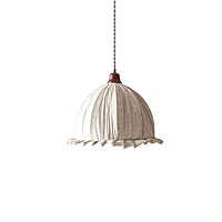 Chandeliers,Creative Personality Small Lamp, E27 Screw Single Head Fabric Ceiling Hanging Light, Bedside Dining Room Adjustable Hanging Chandelier/1/30Cm