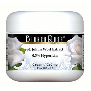 Bianca Rosa Extra Strength St. John's Wort (PE 0.3% Hypericin) Extract Cream (2 oz, ZIN: 514258) - 2 Pack