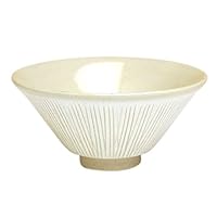 有田焼やきもの市場 Japanese Rice Bowl 5 inches in Diameter Ceramic Pottery Made in Japan Arita Imari ware Senbori White