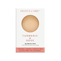 Olivia Care Brightening Bar Soap Packed with Antioxidantsis with Organic Olive Oil, Turmeric, and Rosebuds to Cleanse and Hydrate the Body and Face 8 oz (Turmeric + Rose)