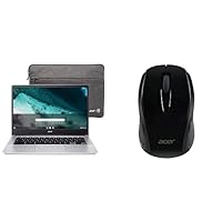 Acer Chromebook CB314-3HT-P6QW | Intel Pentium Silver N6000 | 14' FHD IPS Touch | 8GB LPDDR4X | 64GB eMMC | Wi-Fi 6 | Protective | Chrome OS Black M501 Wireless