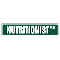 NUTRITIONIST Street Sign dietitian healthy food organic vegan | Indoor/Outdoor | 18