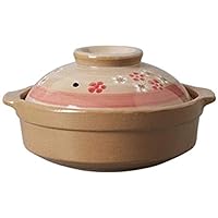 Ceramic Casserole Earthen Pot Clay Pot for Cooking Ceramic Cookware - Traditional Home Claypot Rice Heat Storage and Insulation Durable-D