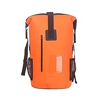 Outdoor Sports Goods, Pvc Waterproof Bag, Large Capacity Mountaineering Diving Swimming Bag, Backpack, River Upstream, Cycling Bag (Orange)