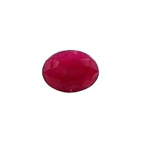 1.93 Cts of 6.0x8.0 mm AAA Oval Dyed Ruby (1 pc) Loose Gemstone