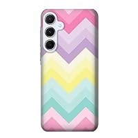 jjphonecase R3514 Rainbow Zigzag Case Cover for Samsung Galaxy A55 5G