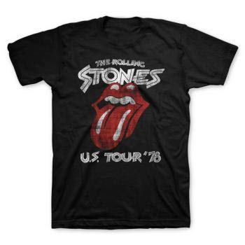 Rolling Stones Tour 78 Black T-Shirt Black Large