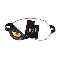Utah The United States Of America Map Eye Head Rest Dark Cosmetology Shade Cover