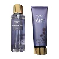 Victoria's Secret Midnight Bloom Fragrance Mist and Body Lotion Gift Set (Midnight Bloom)