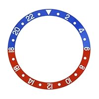 BEZEL INSERT CERAMIC COMPATIBLE WITH INVICTA 9937OB 8926OB 8926 24760 ENGRAVED BLUE/RED