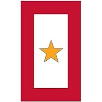 (x3) 3 inches Fridge Magnets | 1 Gold Star Military Service Flag Magnet (gave All one Served)- Magnet Graphic - Auto, Laptop,