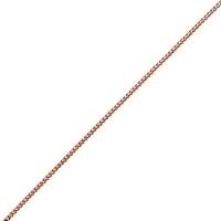 British Jewellery Workshops 9ct Rose Gold 1mm wide Curb Pendant Chain 16-24 Inches
