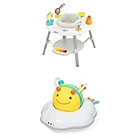 Gift Set of Skip Hop Baby 3 in 1 Activity Center , 4mo+, Explore & More + Skip Hop 3-Stage Developmental Learning Crawl Toy, Explore & More Follow-Me Bee