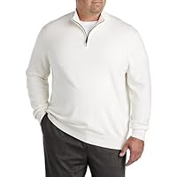Oak Hill Premium by DXL Men's Big and Tall Quarter-Zip Cotton/Cashmere Sweater