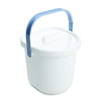 The Neat Nursery Co. Nappy Pail and Lid White/Blue