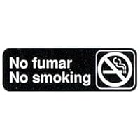 Tablecraft No Smoking Spanish Sign | No Fumar | Commerical Quality for Restaurant Use 3 by 9-Inch