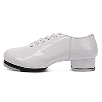 DKZSYIM Tap Shoes Split-Sole Dancing Shoes for Girls, Women and Men,Model WX-LDD