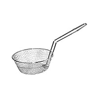 Winco Culinary Basket, 8-Inch Diameter, Medium Mesh, Nickel