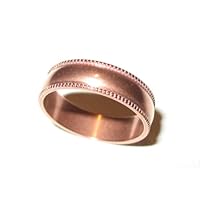 Pure Solid Copper Ring Band with Beautiful Design