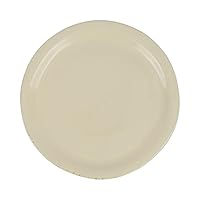 Cucina Fresca Crema Dinner Plate, 10.5 Inch Terra Cotta Ceramic Plate, Handcrafted Dinnerware