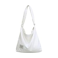 Women Zipper Vintage Canvas Shoulder Bag, Large hobo bag shoulder shopping bag S-B-1