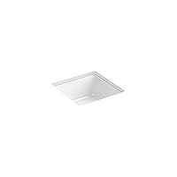 K-8188-0 Vitreous China 11 inch x 11 inch Undermount Square Bathroom Sink, White