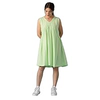 Dress for Women & Girl Beautiful Sleeveless Linen Dress Cotton Dress by Indian Junk Store