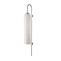 Wall Mounted Light Modern Wall Light Wall Lamp Simple Indoor Lamp Creative Glass Tube Light Industrial Wall Light Fixture for Home Decor Headboard Bedroom Porch Reading Light (Color : White)