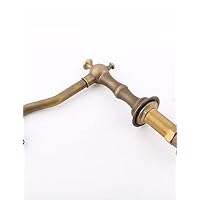 Dual Handle Faucet Copper Hot and Cold Fashion Bathroom Cabinet Basin Rotating Faucets/Brown