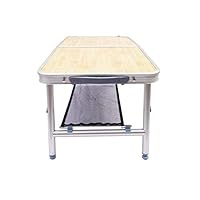 Toxz Portable Folding Table Laptop Aluminum Tables with Storage Bag Mesh Storage Layer,for Outdoor/Indoor/Picnic/Party,Light Weight,Anti-Slip,Withstands Weight of up to 300 lbs(Ship from US!)