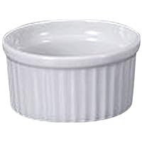 Set of 10 Western Ceramic, Single Item, White 2 Souffle, 2.4 x 1.4 inches (6.2 x 3.6 cm), 2.4 fl oz (70 cc), Restaurant, Commercial Use, Utensil