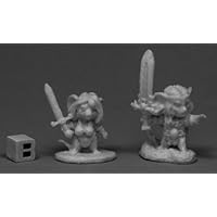 Reaper Miniatures REM77546 Barbarian Mouslings Bone Figure - Set of 2