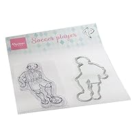 Marianne Design Clear, Hetty's Soccer Player, for Stamping Cardmaking Arts and Crafts, 4.2 x 8.5 cm, 4.4 x 8.7 cm, Transparent
